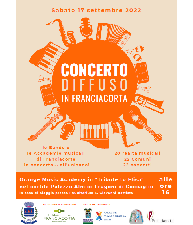 CULTURA: concerto diffuso in Franciacorta 17-09-2022