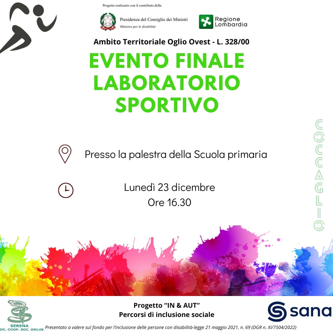 Progetto IN & AUT percorsi di inclusione sociale: evento finale laboratorio sportivo