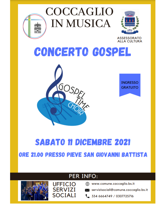  11/12/2021 CONCERTO GOSPEL - VECCHIA PIEVE