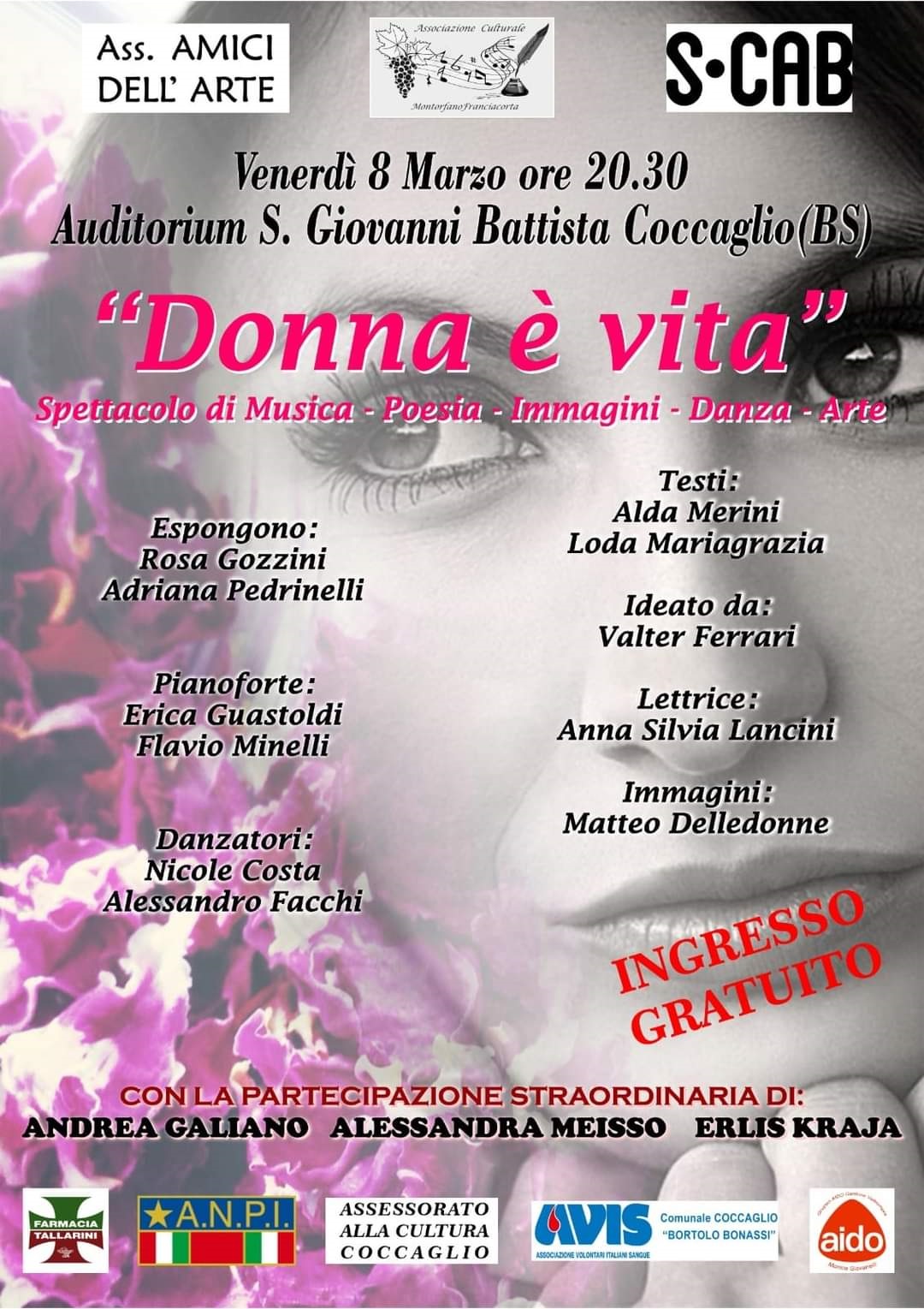 "Donna è vita" Spettacolo di musica - poesia - immagini - danza - arte