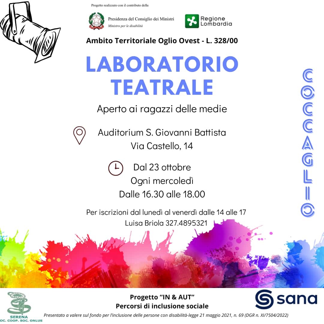 laboratorio teatrale ragazzi medie