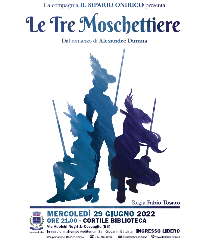 Le tre moschettiere Teatro Ragazzi da Alexander Dumas