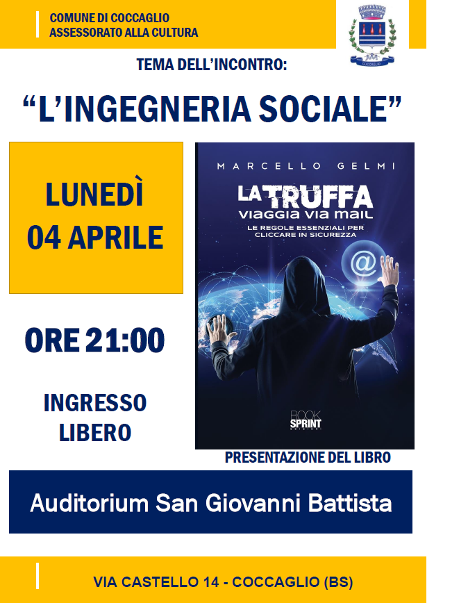 INCONTRO "L'INGEGNERIA SOCIALE" 