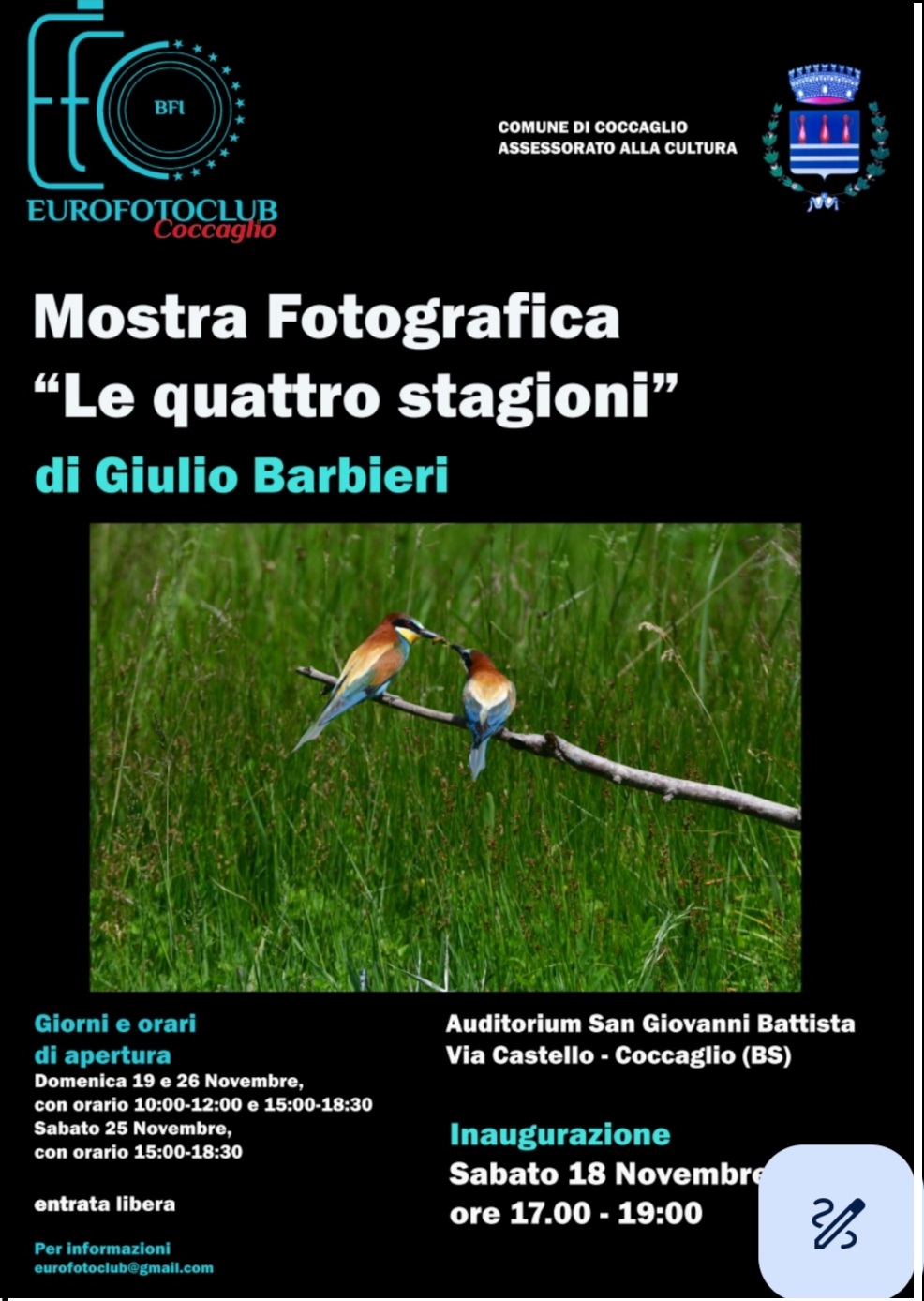 Mostra fotografica "Le quattro stagioni" di Giulio Barbieri