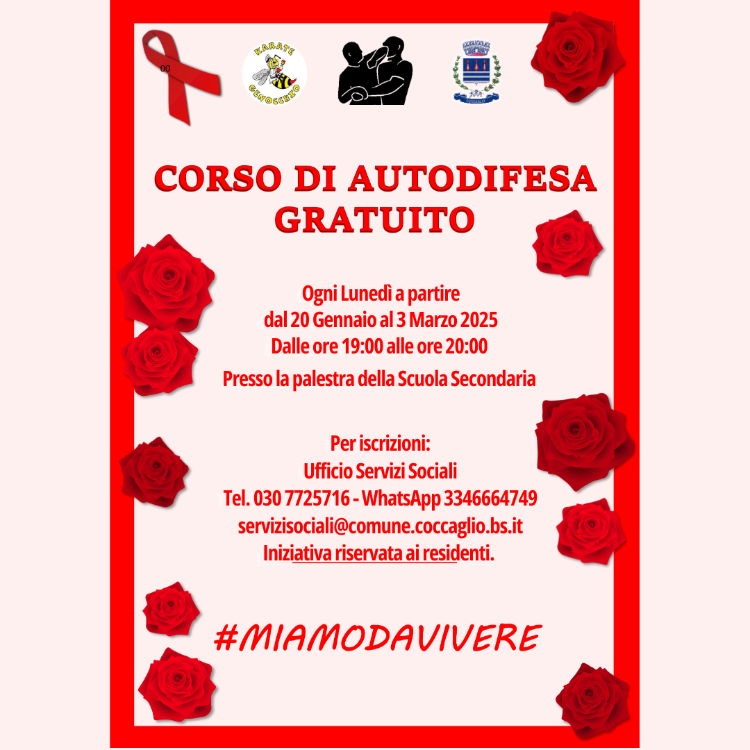 Corso di autodifesa gratuito #MIAMODAVIVERE