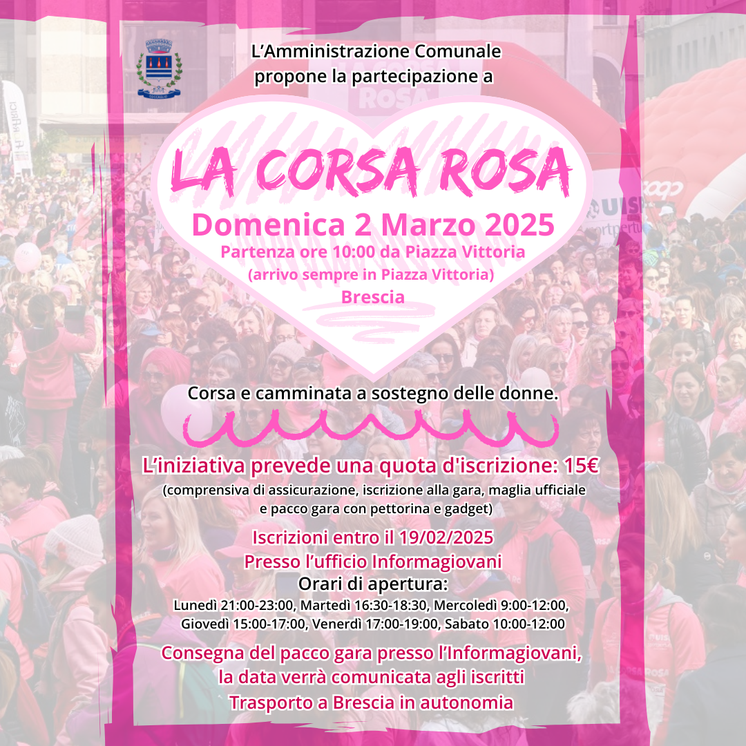 LA CORSA ROSA - Domenica 2 Marzo 2025 