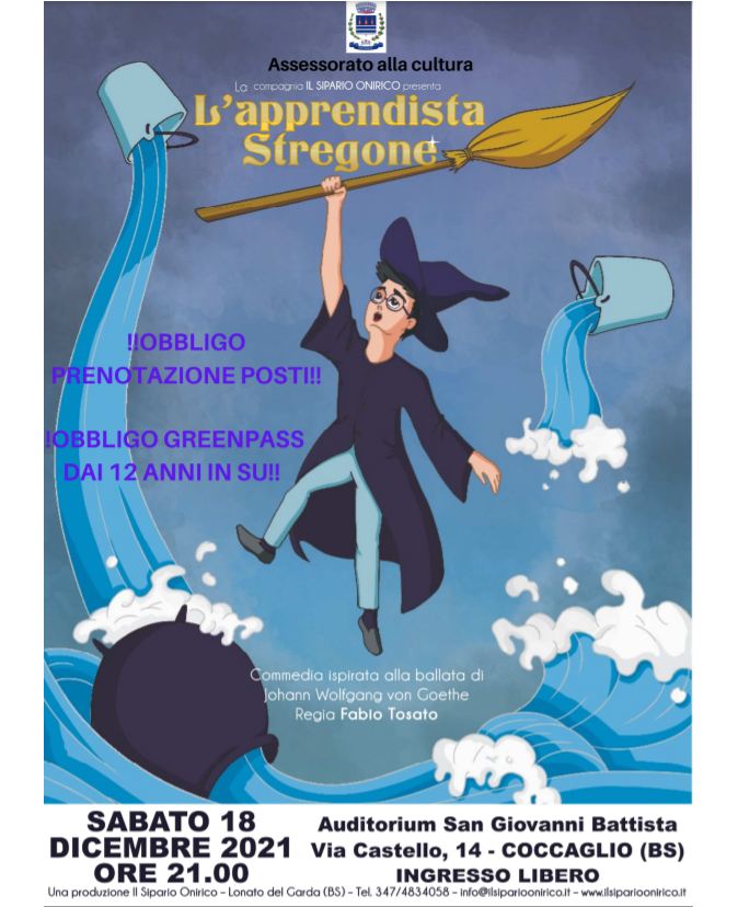 18/12/2021 L'APPRENDISTA STREGONE SPETTACOLO TEATRALE PER FAMIGLIE