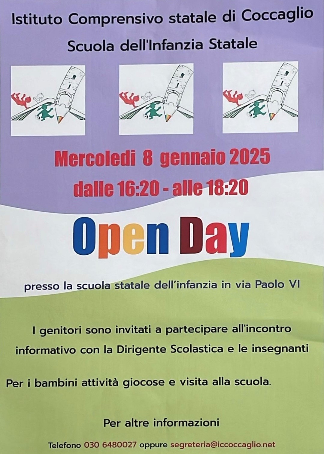 OPEN DAY SCUOLA DELL'INFANZIA STATALE