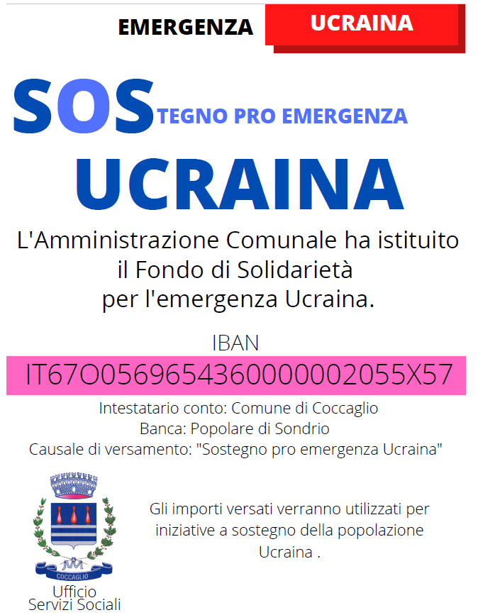 Fondo solidarietà per l'emergenza Ucraina