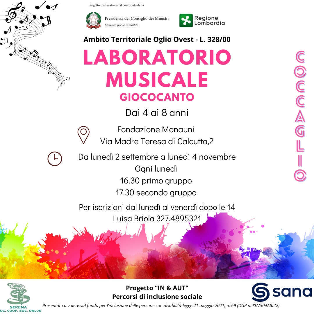 NUOVI LABORATORI per bambini e ragazzi dai 4 ai 14 anni - Lezioni gratuite