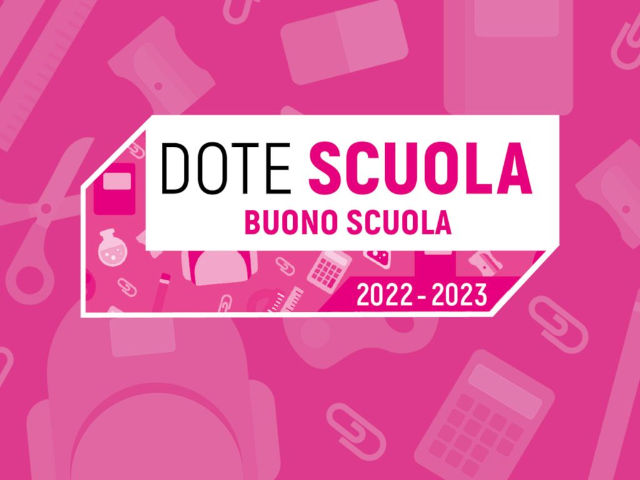 BANDO DOTE SCUOLA - componente Buono Scuola A.S. 2022/2023