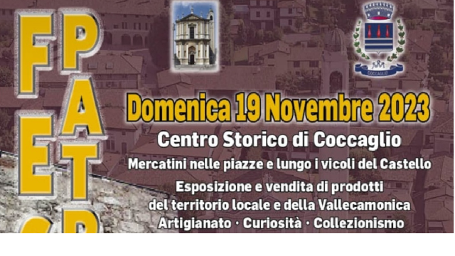DOMENICA 19 NOVEMBRE 2023 FESTA PATRONALE dei Santi Maurizio e Giacinto 