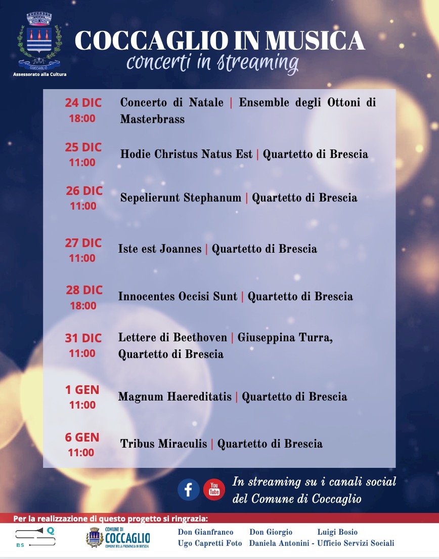 Coccaglio in musica..concerti in streaming