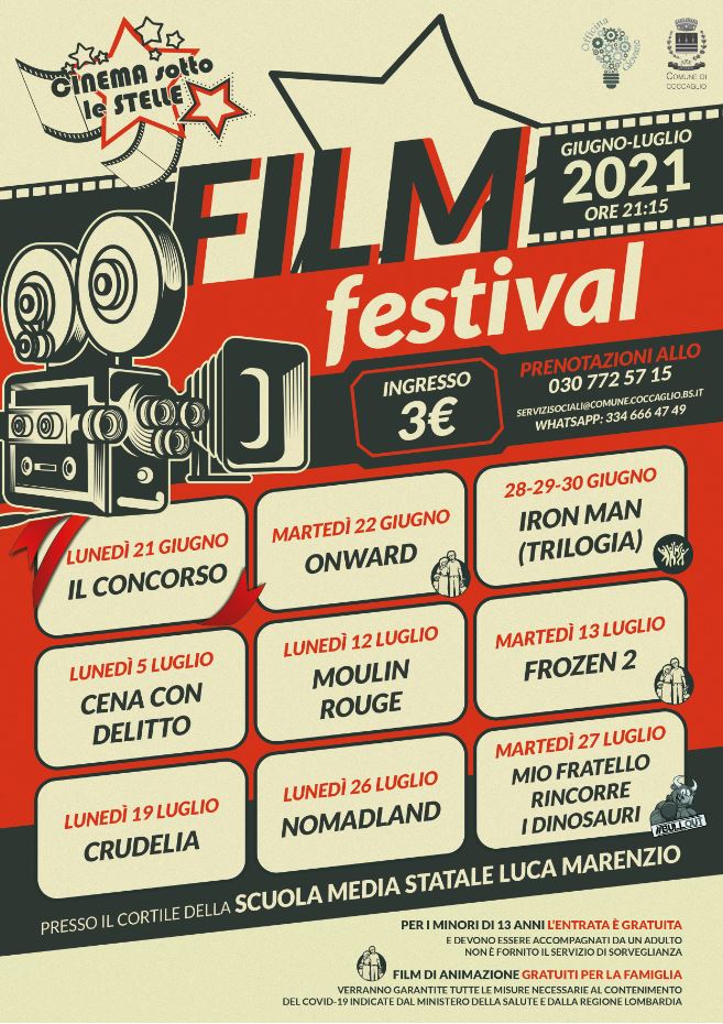 Cinema sotto le stelle 2021