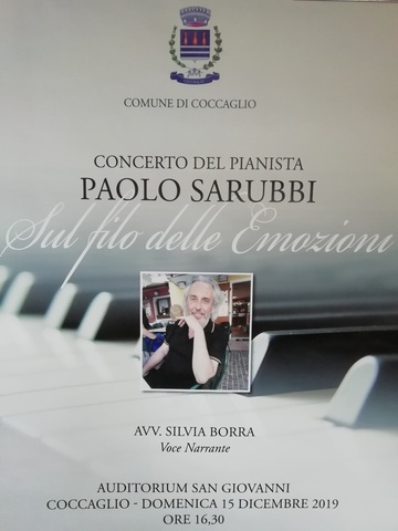 Concerto del pianista Paolo Sarubbi: "Sul filo delle emozioni"