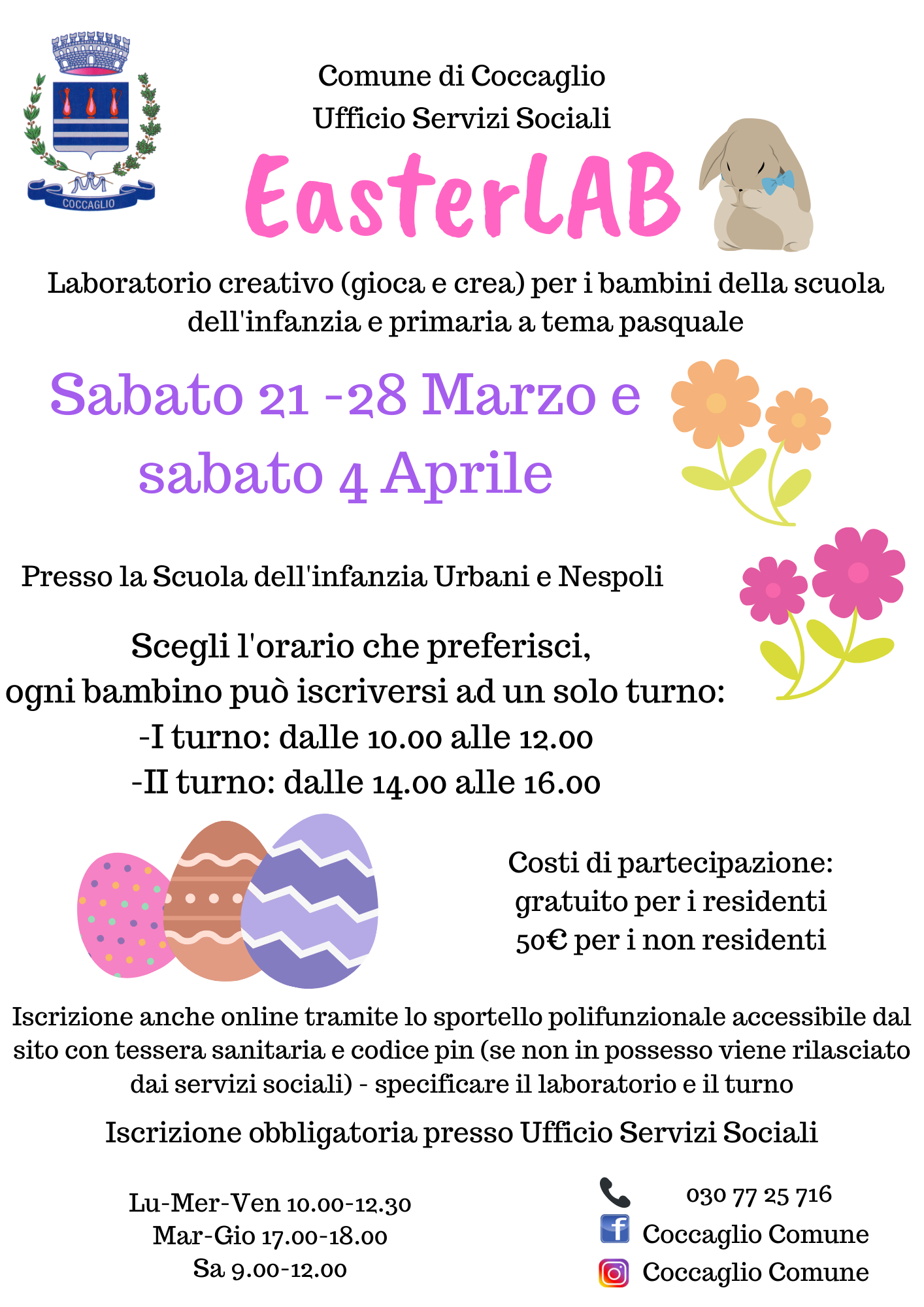 LABORATORIO PER BAMBINI EASTER LAB