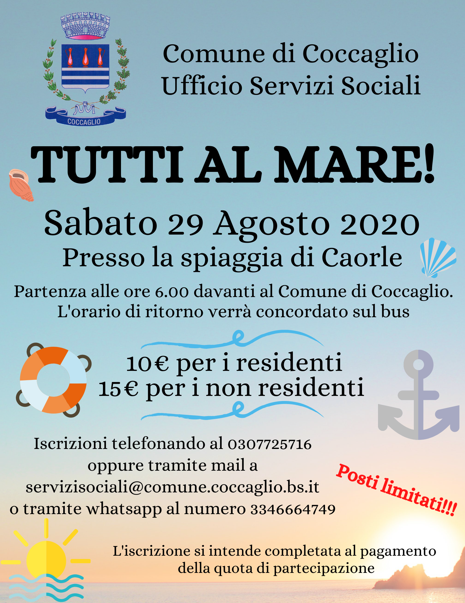 Tutti al mare presso spiaggia di Caorle